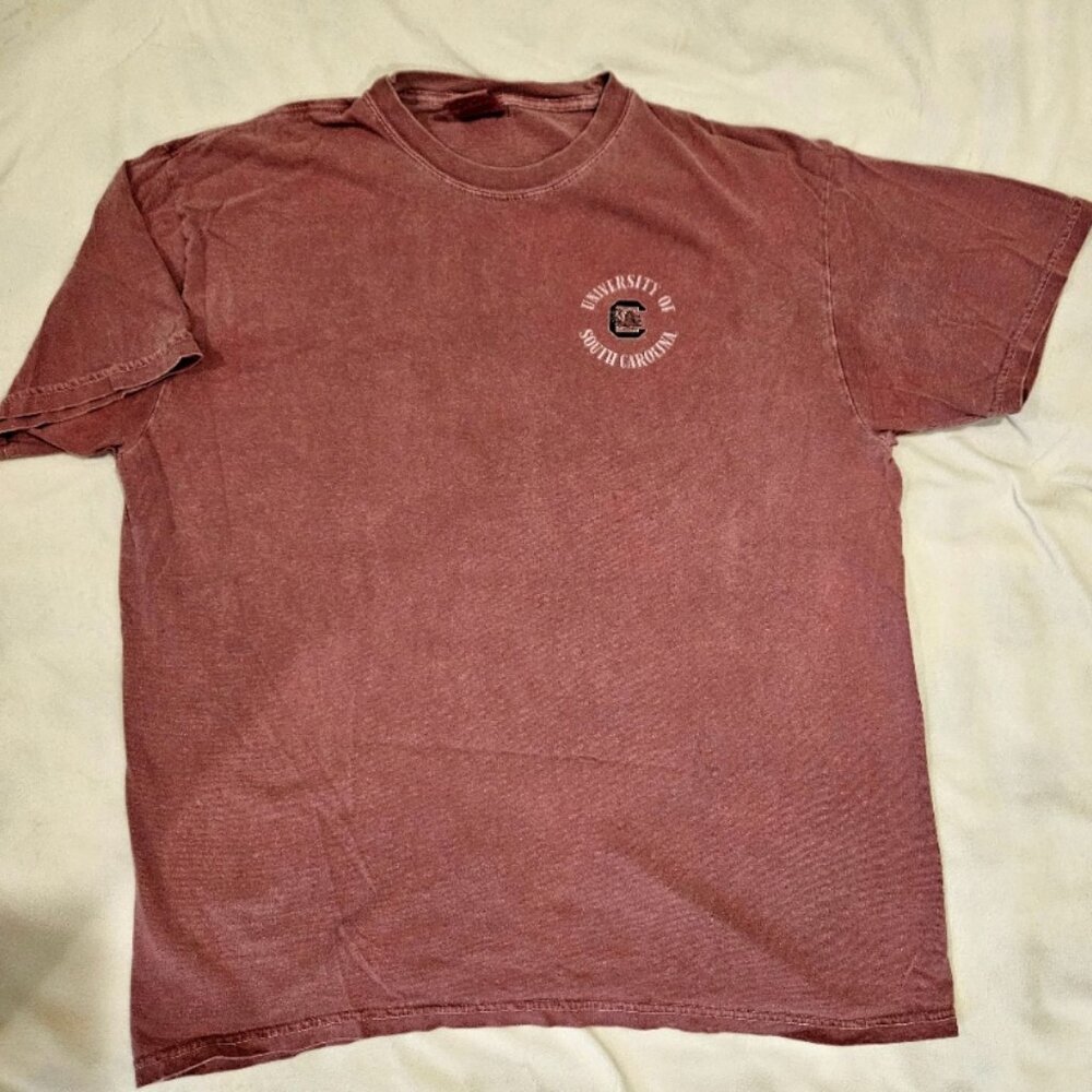 Comfort Colors University of South Carolina T Shirt XL Garnet USC Gamecocks